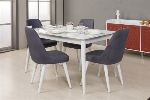 Kzn Pınar Yemek Odası Takımı(Sandalyesiz)Modern Yemek Odası Takımı