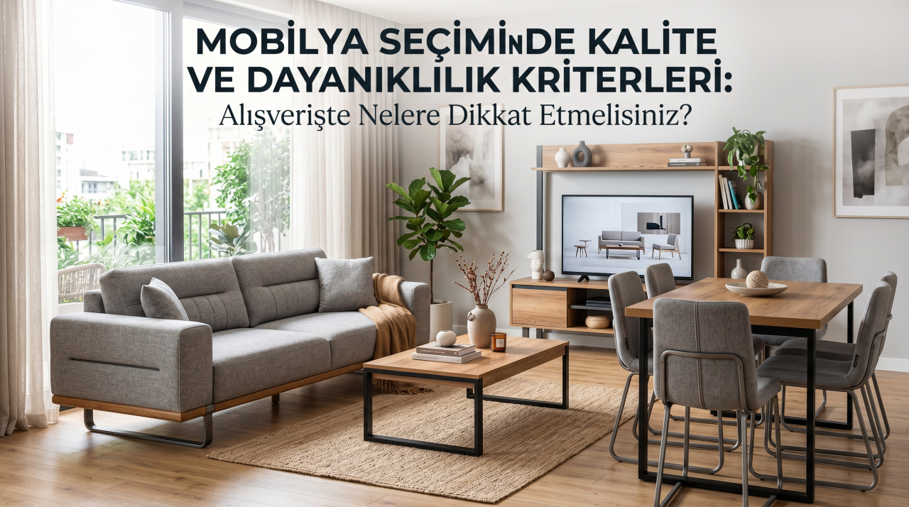 Mobilya Seçiminde Kalite ve Dayanıklılık Kriterleri: Alışverişte Nelere Dikkat Etmelisiniz?