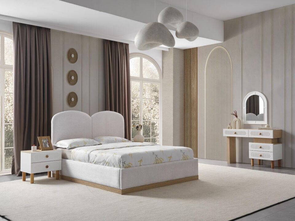 BERNİDO NERGİS VOL1C YATAK ODASI TAKIMI-KARYOLALI