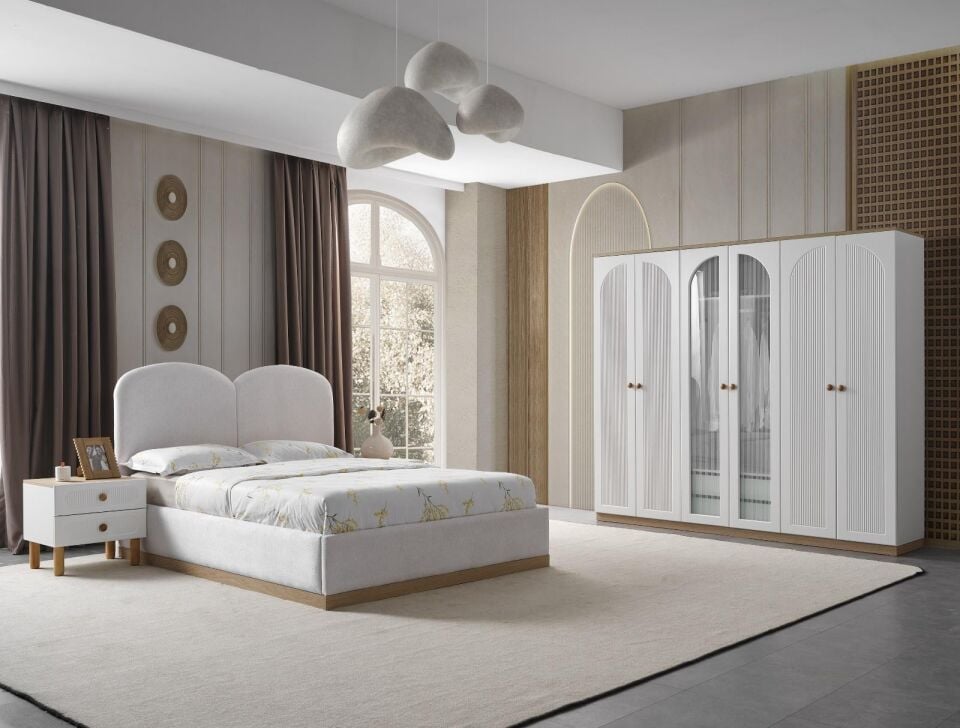 BERNİDO NERGİS VOL1D YATAK ODASI TAKIMI-BAZALI