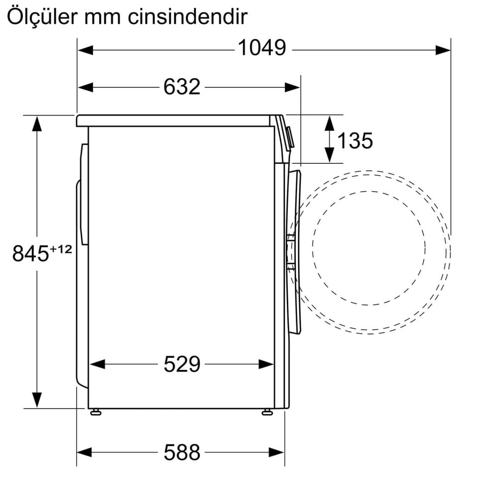 Profilo CGA142X0TR 9 KG 1200D Çamaşır Makinesi