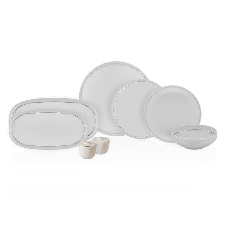 Neva N3456 Velvet Platin 28 Parça Yemek Takımı