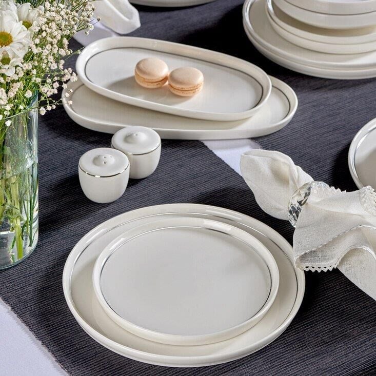 Neva N3456 Velvet Platin 28 Parça Yemek Takımı