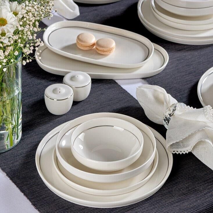 Neva N3456 Velvet Platin 28 Parça Yemek Takımı