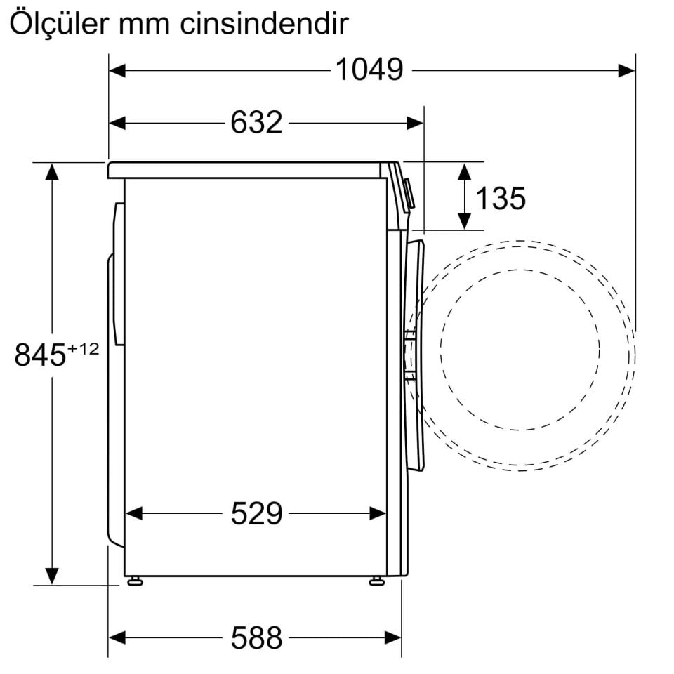 Profilo Cga252z0tr 10 Kg Çamaşır Makinesi