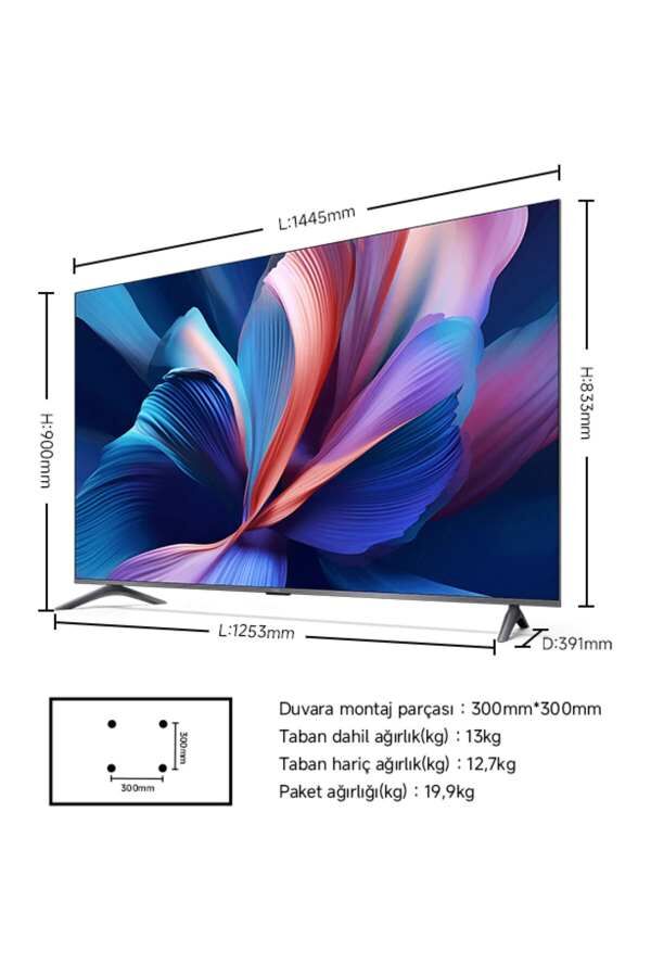 XIAOMI 65'' QLED 4K GOOGLE SMART TELEVİZYON