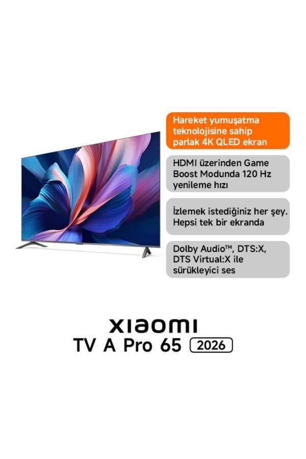 XIAOMI 65'' QLED 4K GOOGLE SMART TELEVİZYON