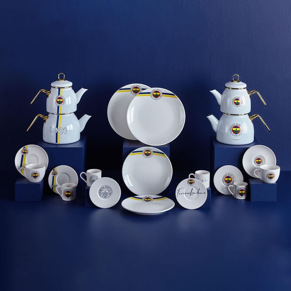 Neva N3428 Fenerbahçe Klasik Logo 2'li Servis Tabağı