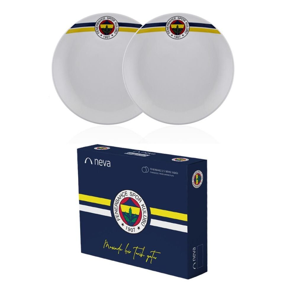 Neva N3428 Fenerbahçe Klasik Logo 2'li Servis Tabağı