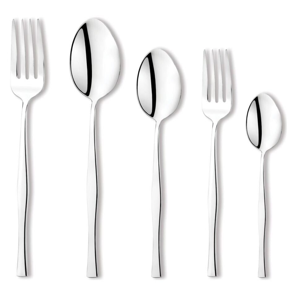 SCHAFER SOLİD 60 PARÇA ÇATAL-KAŞIK TAKIMI-GÜMÜŞ01