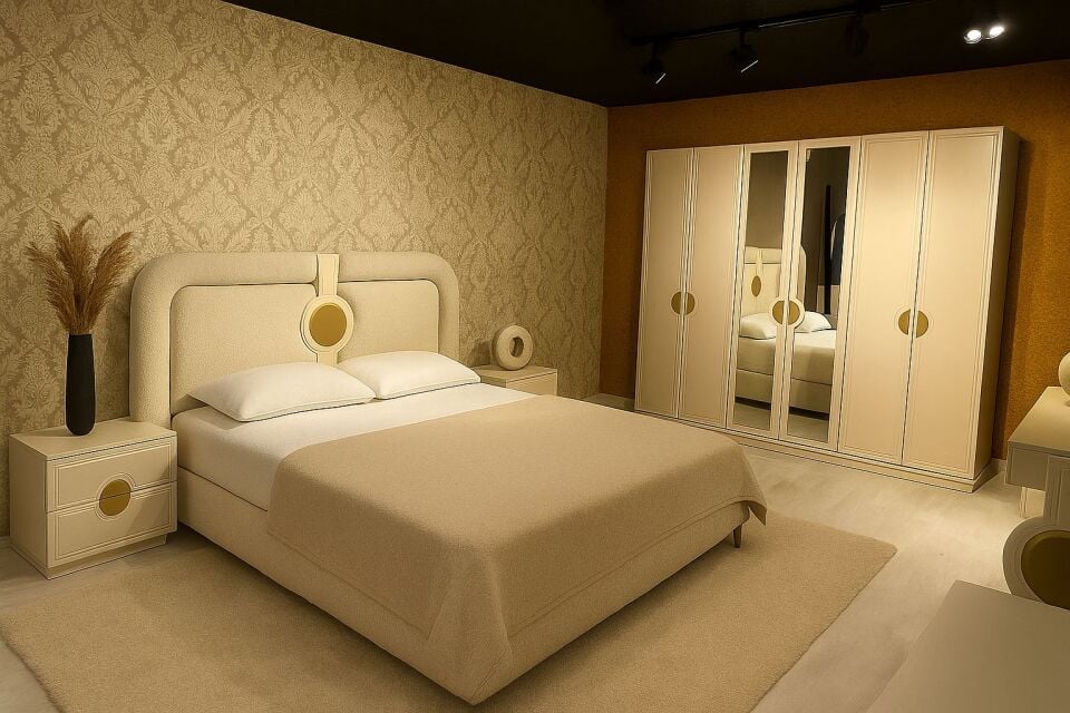 TEZCANLAR FLORYA YATAK ODASI TAKIMI-BAZALI