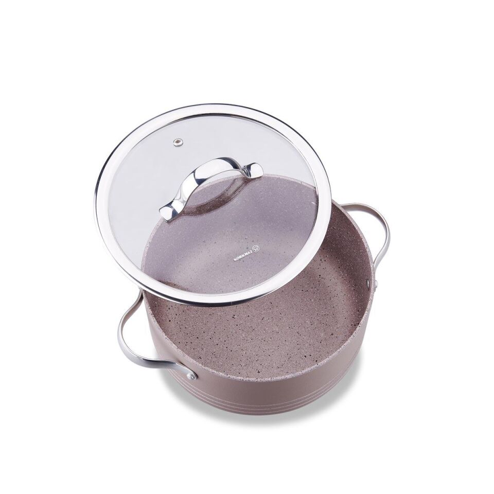 Korkmaz A2619 Linea 7 Prc Tencere Seti Rosagold