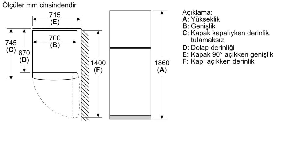 Profilo BD2055WENN Buzdolabı