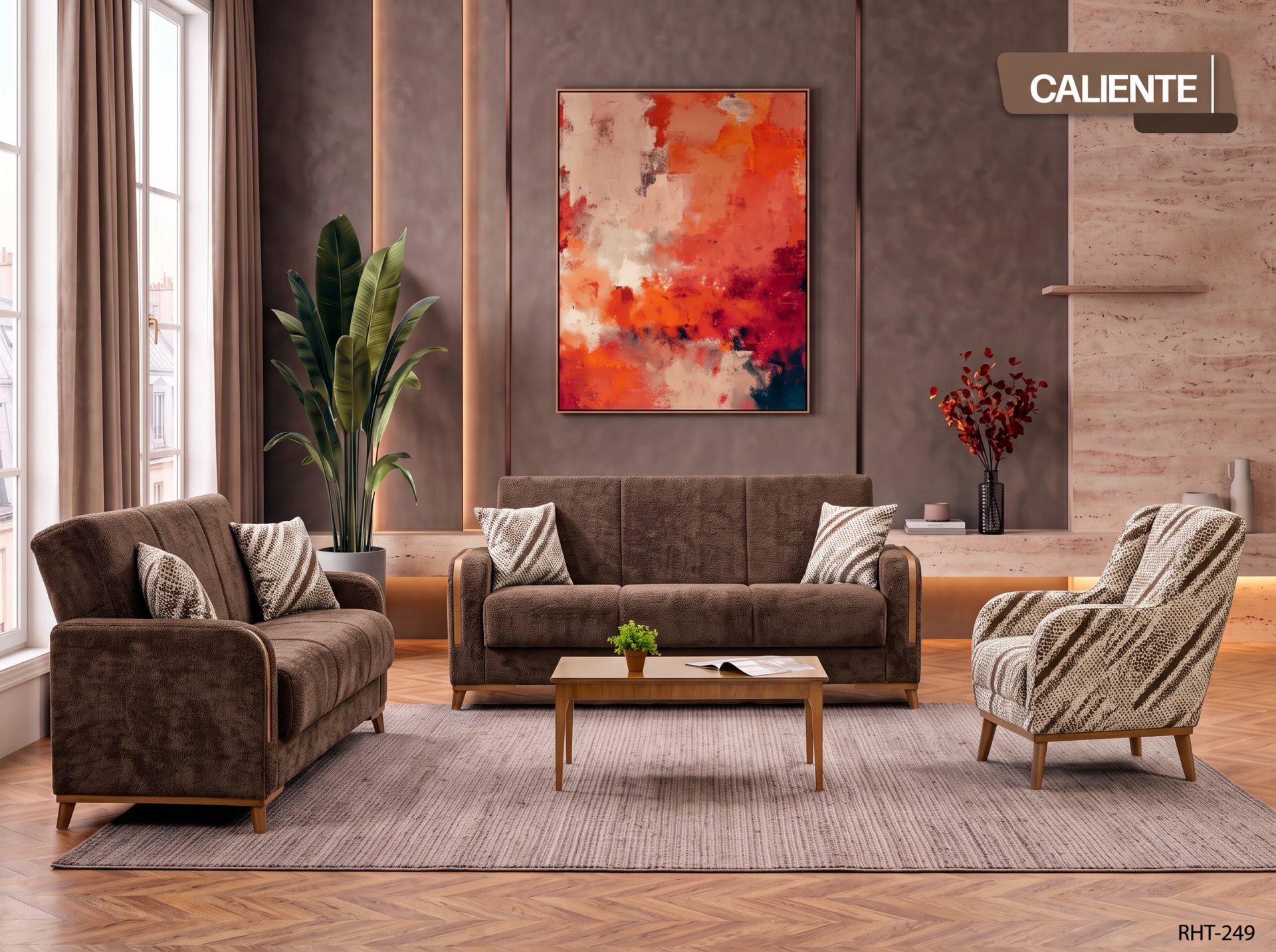 RAHAT CALİENTE 3+3+1 KOLTUK TAKIMI RHT-249