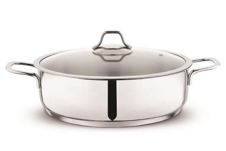 Schafer Held Çelik Basık Tencere - 26 Cm - 2 Parça - Inox