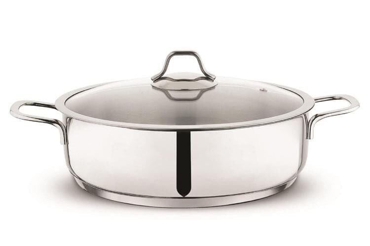 Schafer Held Çelik Basık Tencere - 24 Cm - 2 Parça - Inox