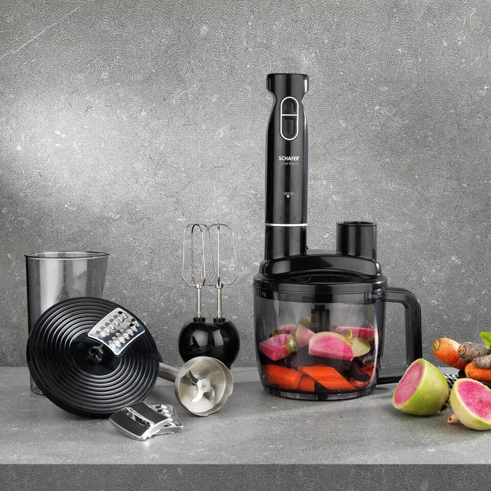 SCHAFER CHEF BLEND MEGA BLENDER SET- SİYAH/GÜMÜŞ