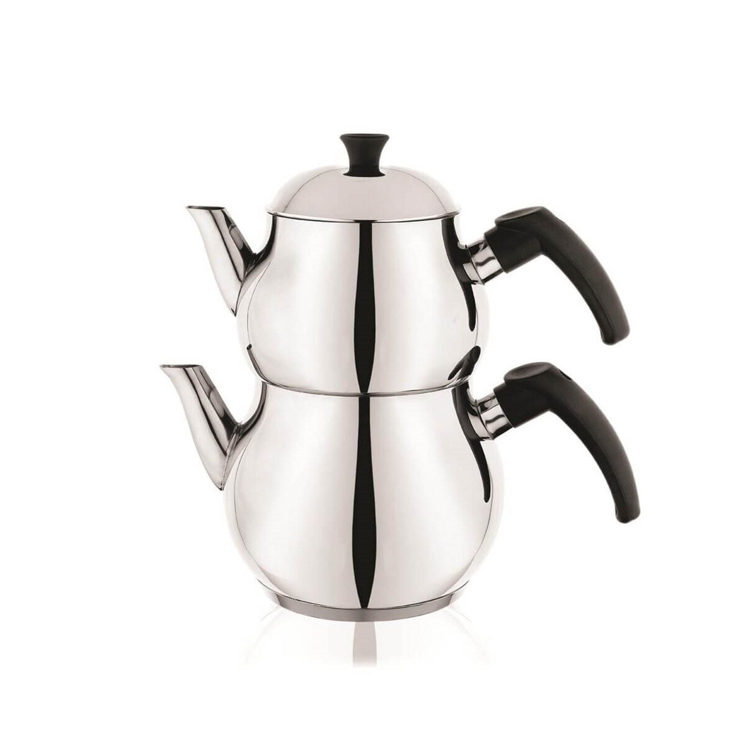 Schafer Base Çelik Çaydanlık Tkm.(Orta)-4Prç-Inox
