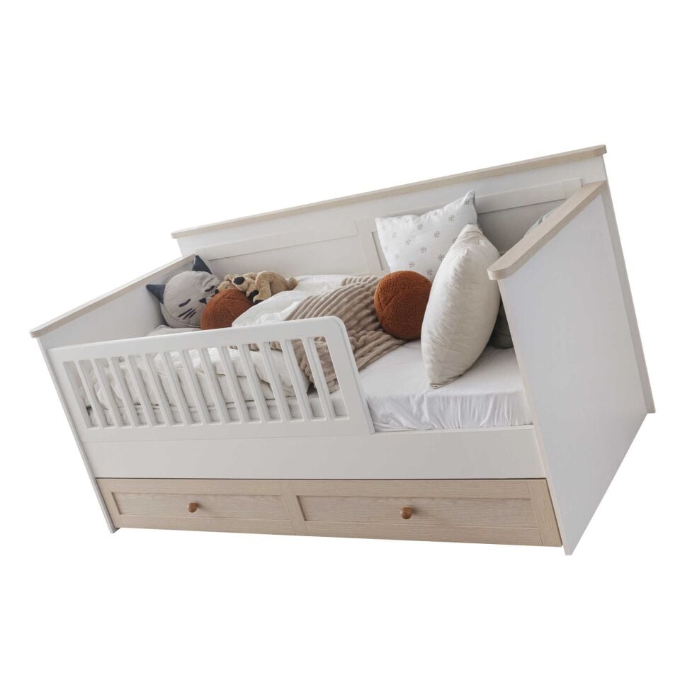 SEVEN DÜNYA DÖŞEMELİ TODDLER 90*190 KARYOLA-COCO 01 A.KREM