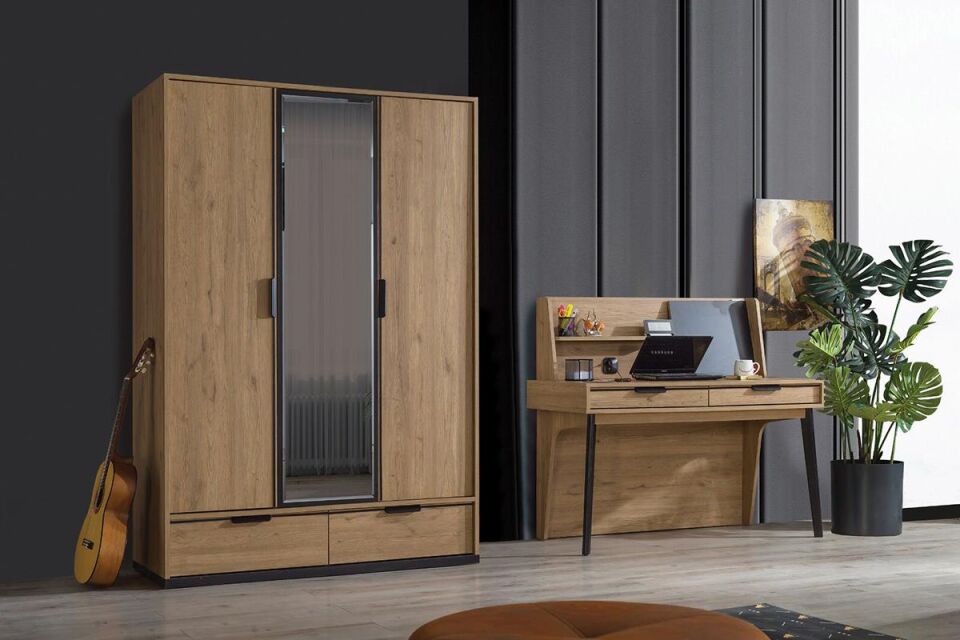 Seven Kolezyum 3 Kapılı Aynalı Dolap