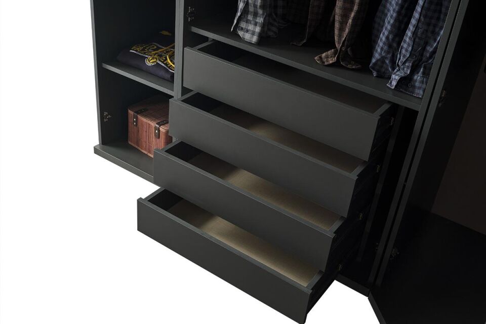 Seven Aura 2 Kapılı Çekmeceli Dolap