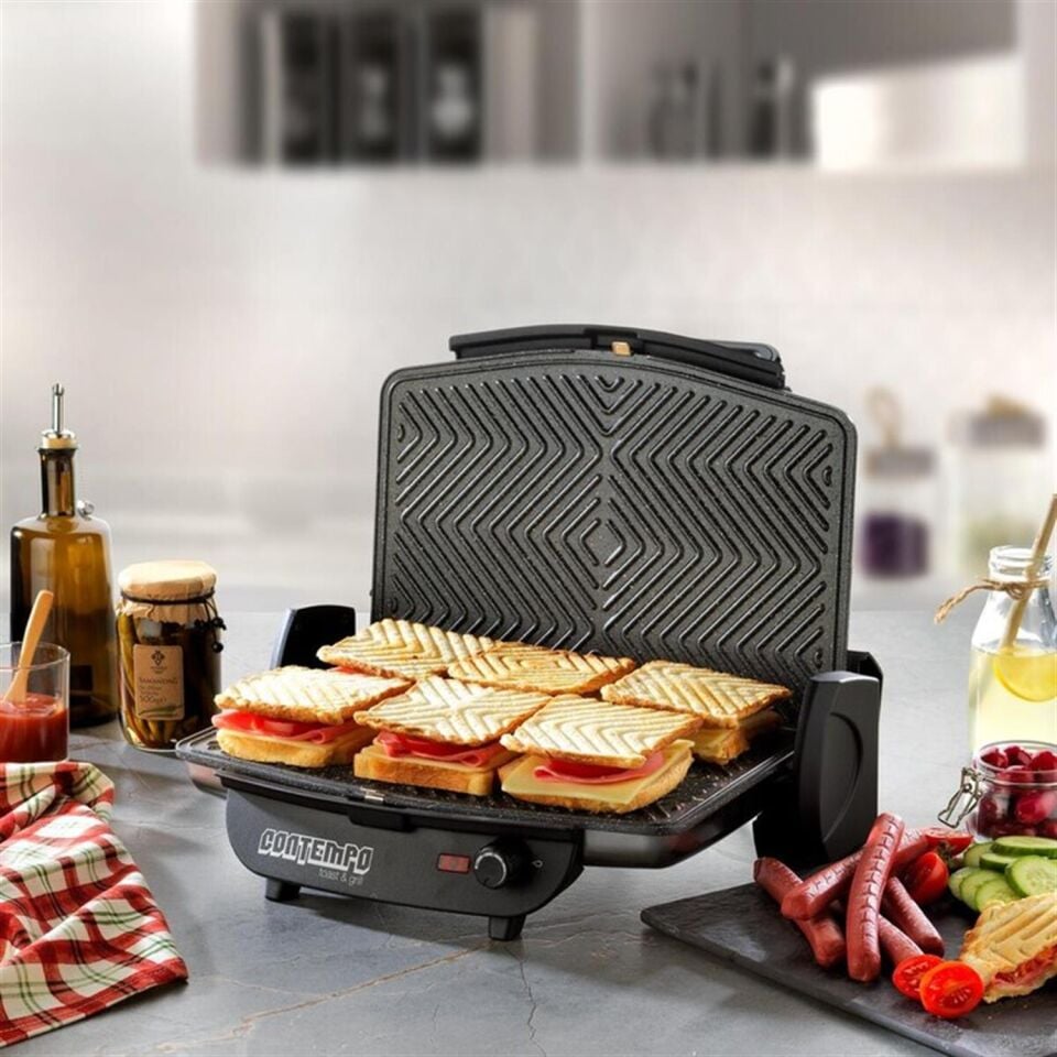 Schafer Contempo Tost Makinesi - 1 Prç. - Inox - Siyah