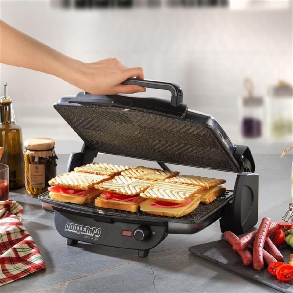 Schafer Contempo Tost Makinesi - 1 Prç. - Inox - Siyah