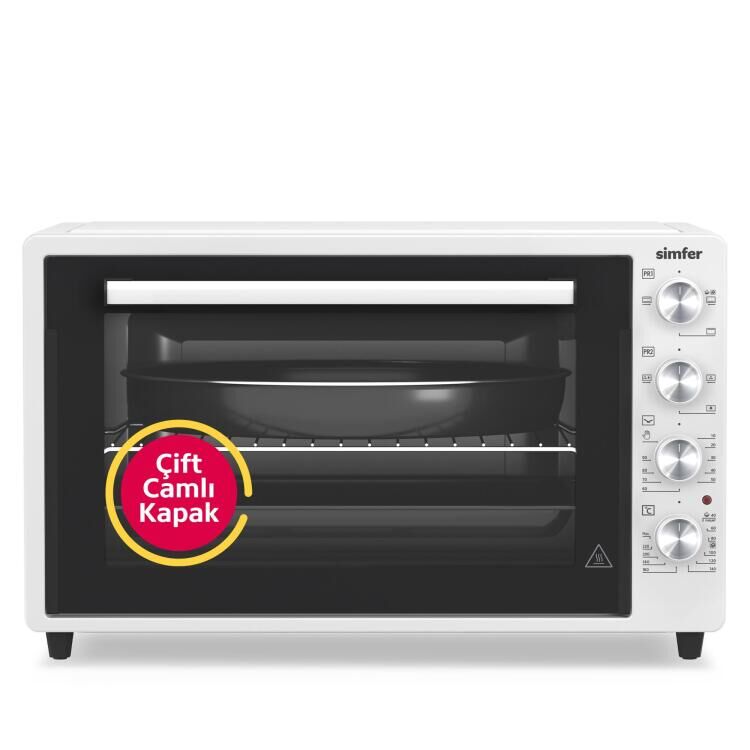 SİMFER SMF-0053 MİNİ FIRIN 7032 BEYAZ 70 LT.