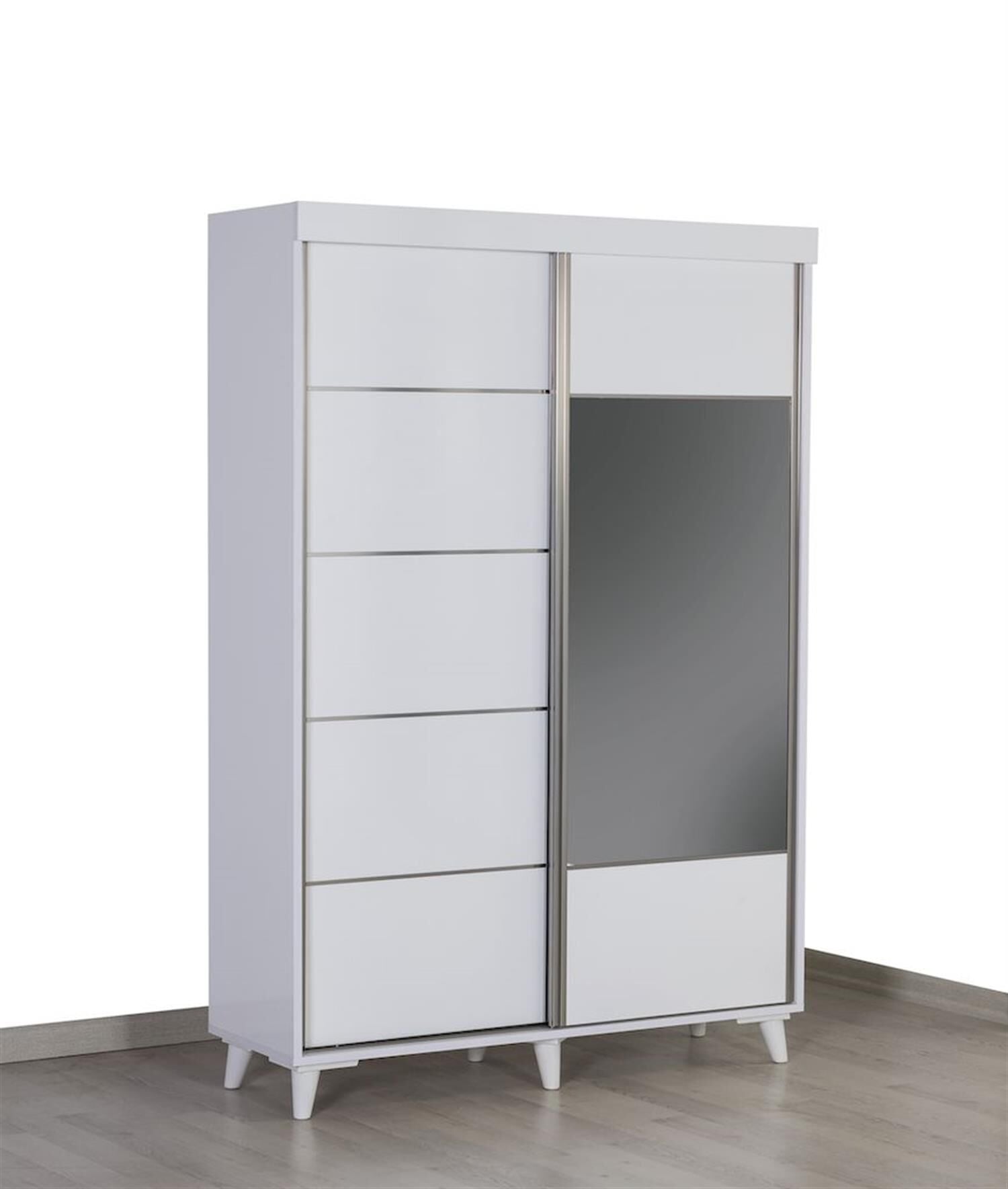 Kzn Sürgülü Km.16.007 Portmanto-Beyaz