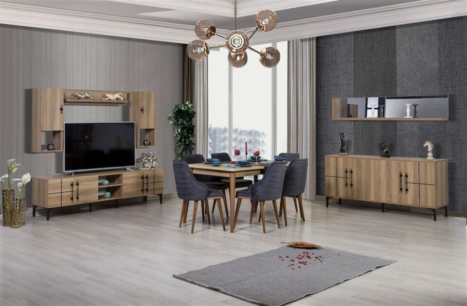 Kozan Moderna Ceviz Km 10 055 Açılır Masa Ceviz