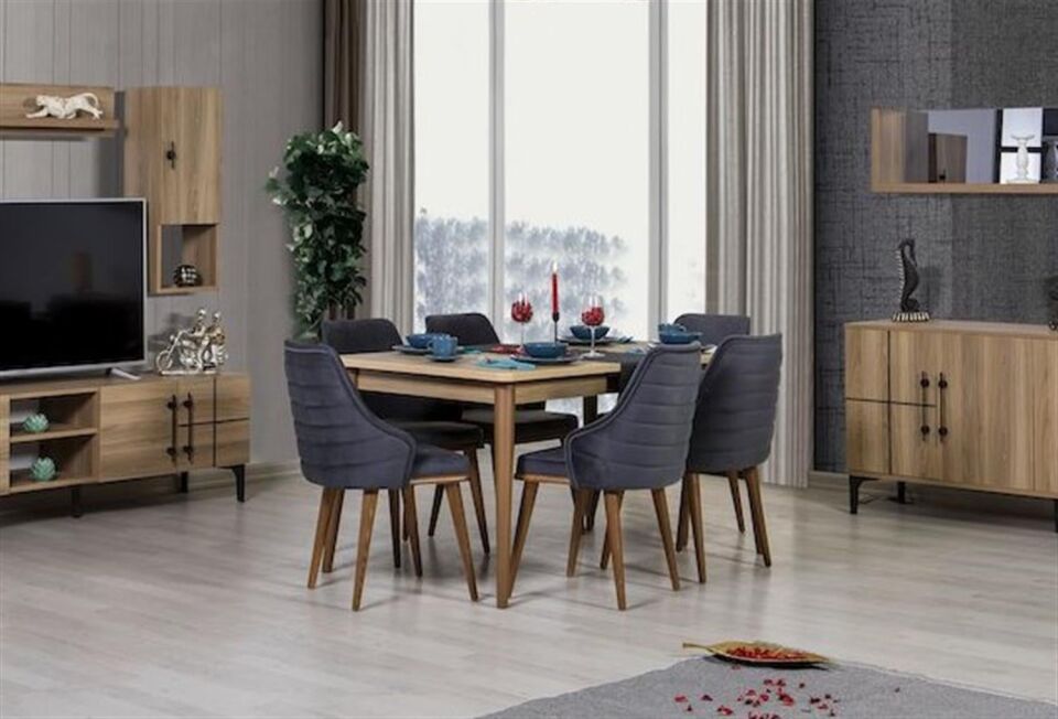 Kozan Moderna Ceviz Km 10 055 Açılır Masa Ceviz