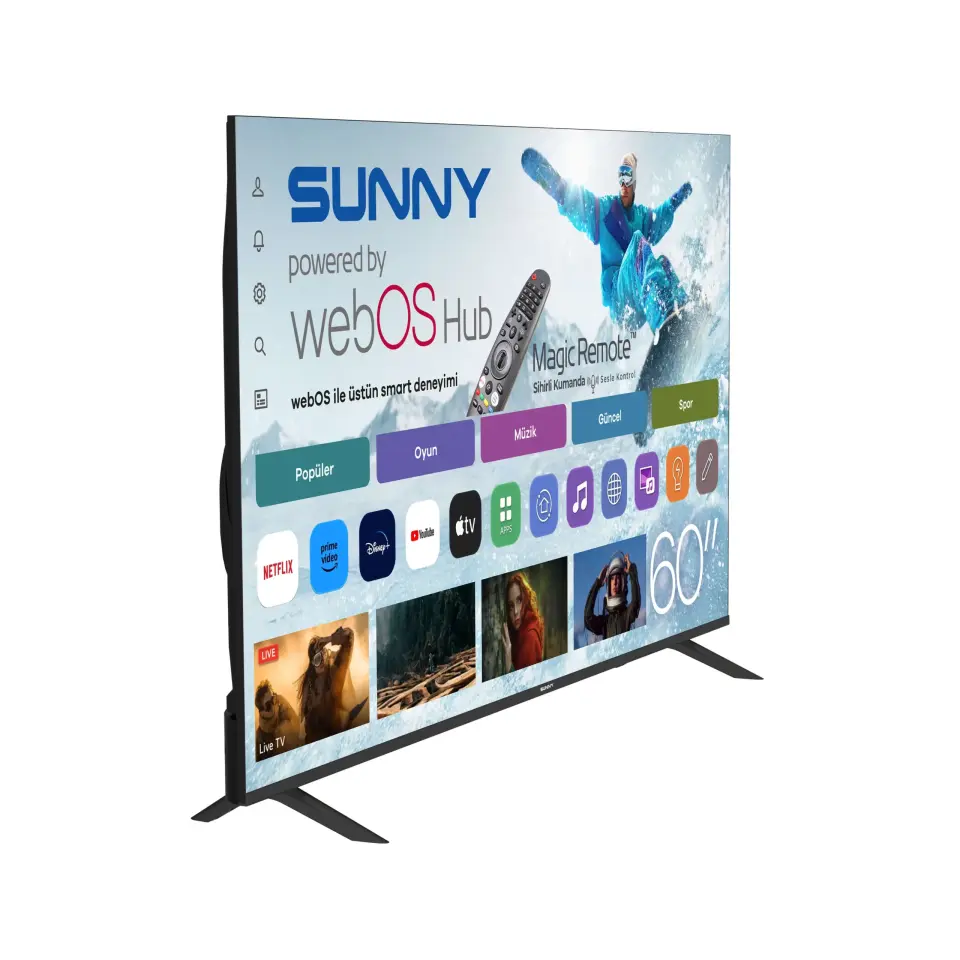 SUNNY 60'' DLED WEBOSHub 4K UHD TV SN60LEDM-W02M
