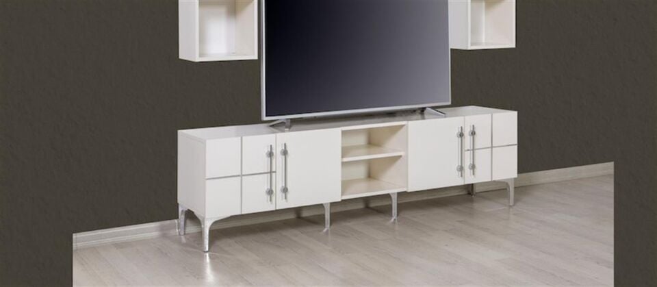 Kozan Moderna Krem Km 10 454 Tv Sehpası 200 Cm