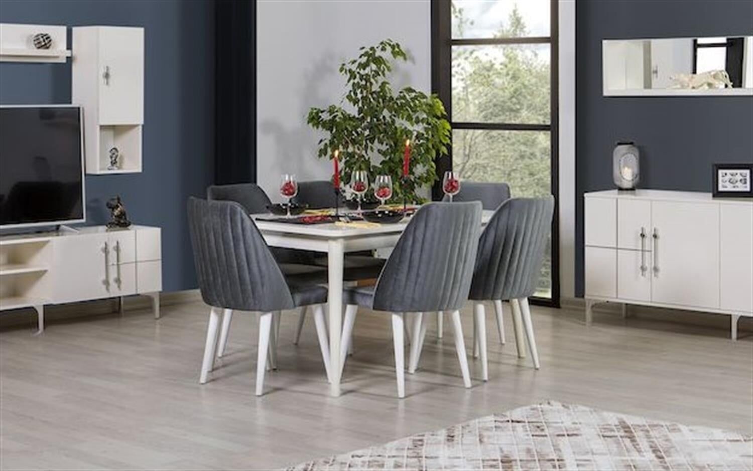 Kozan Moderna Krem Km 10 055 Açılır Masa Krem