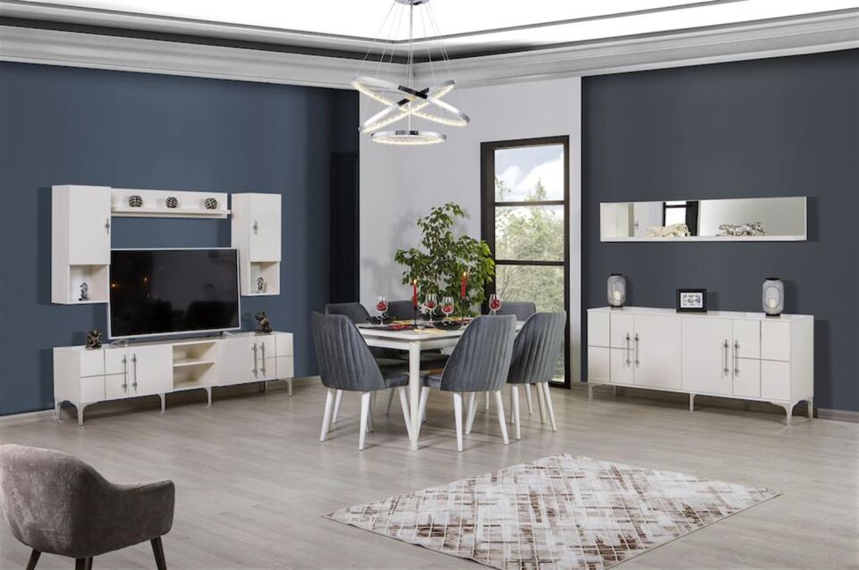 Kozan Moderna Krem Km 10 055 Açılır Masa Krem