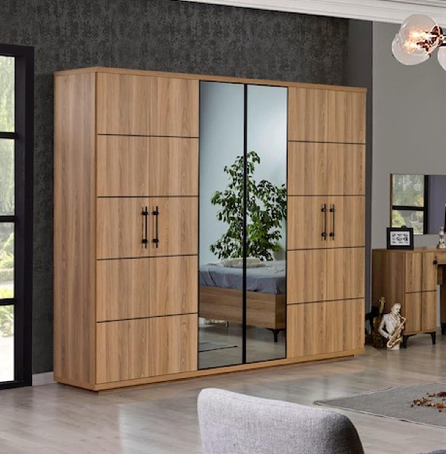 Kozan Moderna Ceviz Km 10 401 Gardırop