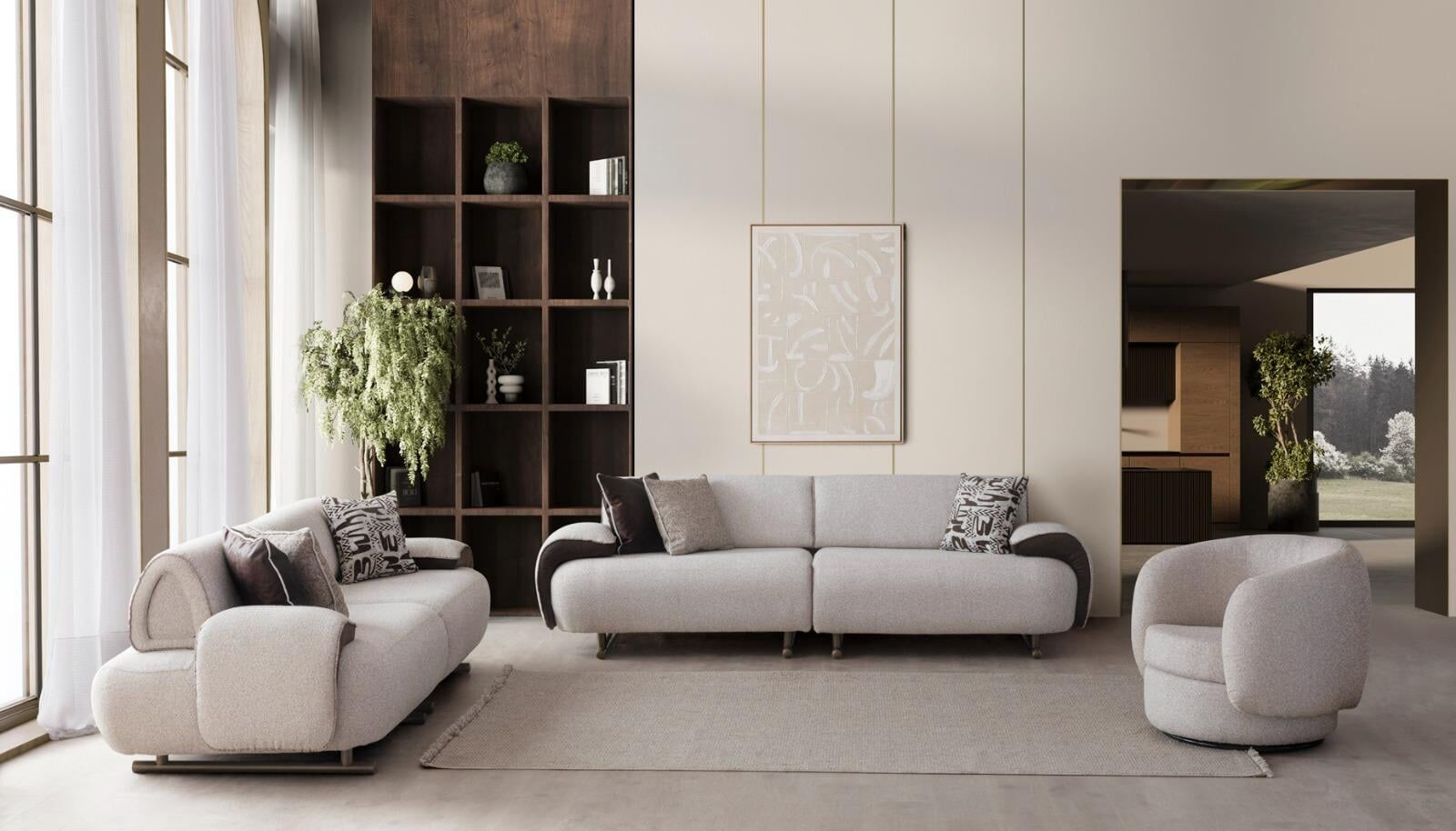 DÖŞEK MADLEN 3+3+1 KOLTUK TAKIMI