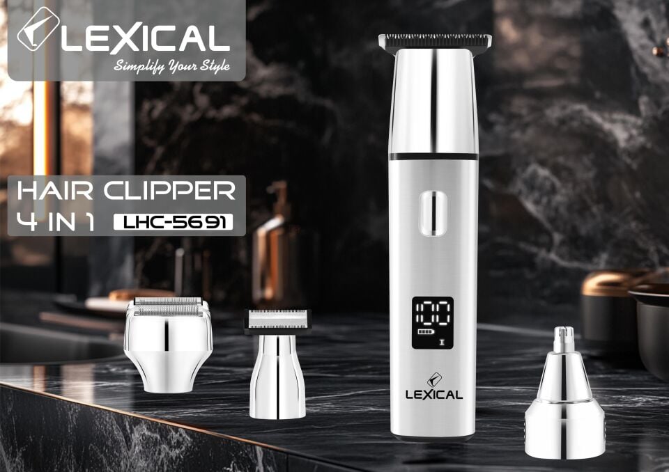 LEXICAL LHC-5691 4'Ü 1 ARADA SAÇ KESME&BAKIM KİTİ LED EKRAN
