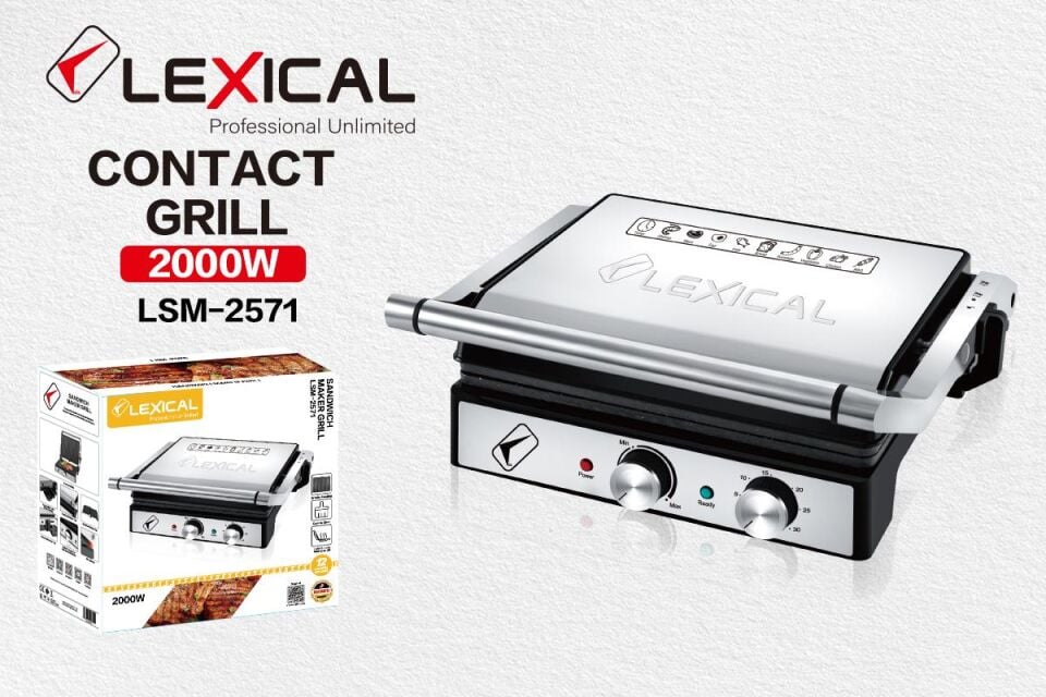 LEXICAL LSM-2571 ZAMAN AYARLI TOST MAK.2000W