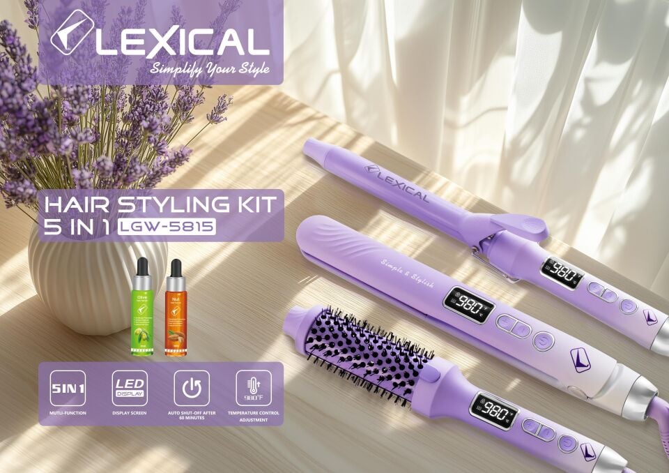 LEXICAL LGW-5815  3'Ü 1 ARADA SAÇ ŞEKİLLENDİRME SETİ