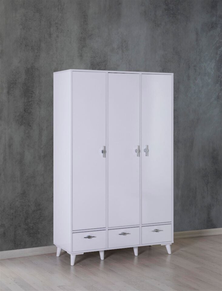 Kzn New Efe Km.13.001 Gardırop-Beyaz