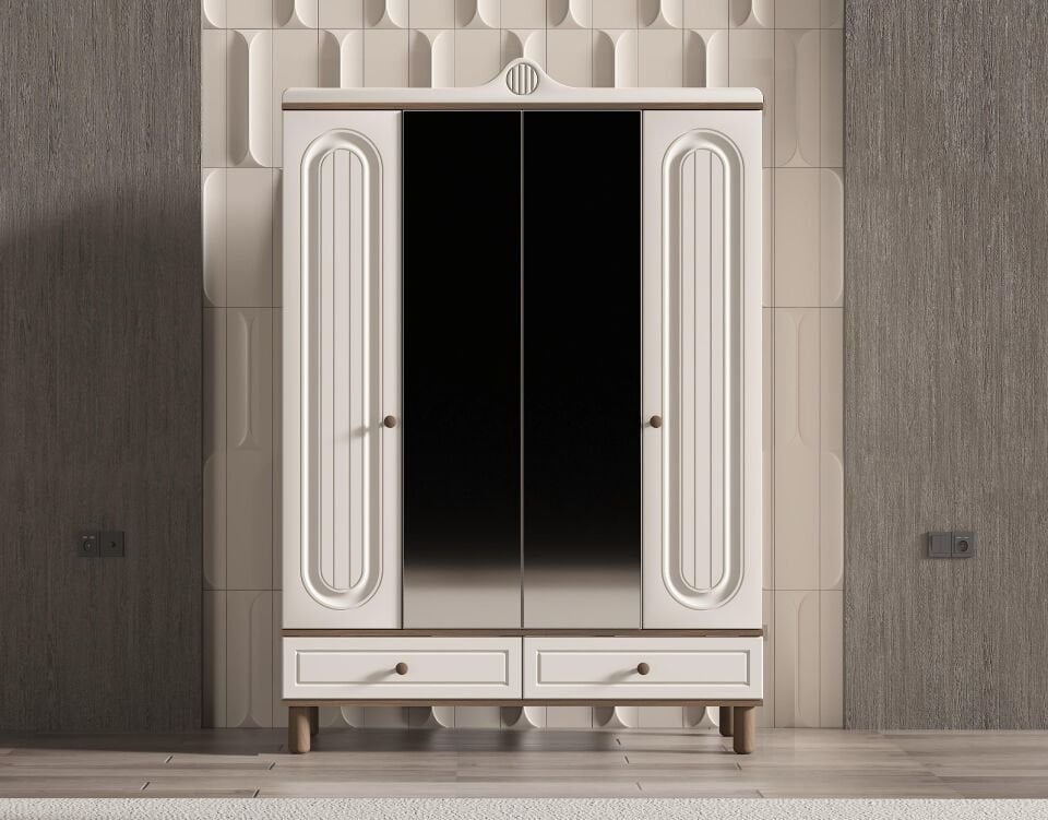 GÜNDAYS DURU CEVİZ 3 KAPILI DOLAP