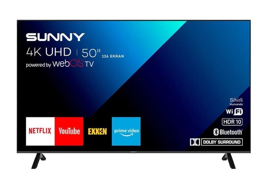 Sunny 50'' Webos 4k Uydulu Smart Ultra Hd Led Tv SN50UPRL-W02M-SN50FMN252C-S