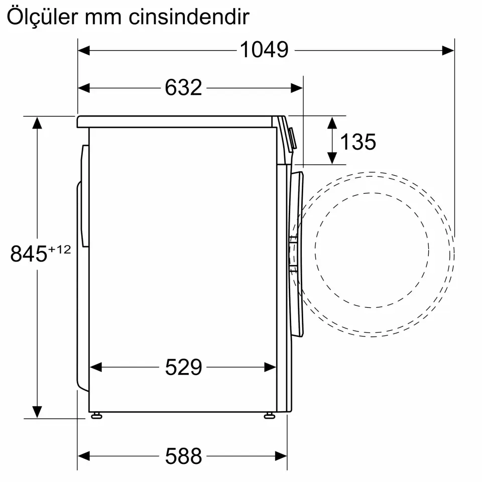 PROFİLO CGA25203TR 10KG 1200DÇAMAŞIR MAKİNESİ