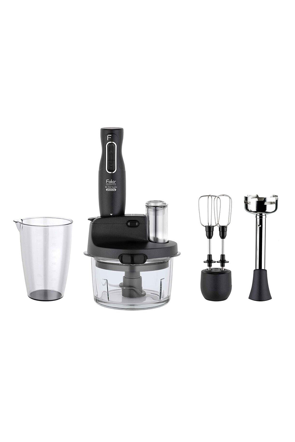 FAKİR MR CHEF QUADRO 2000W YENİ DİŞLİ CAM ANTRASİT