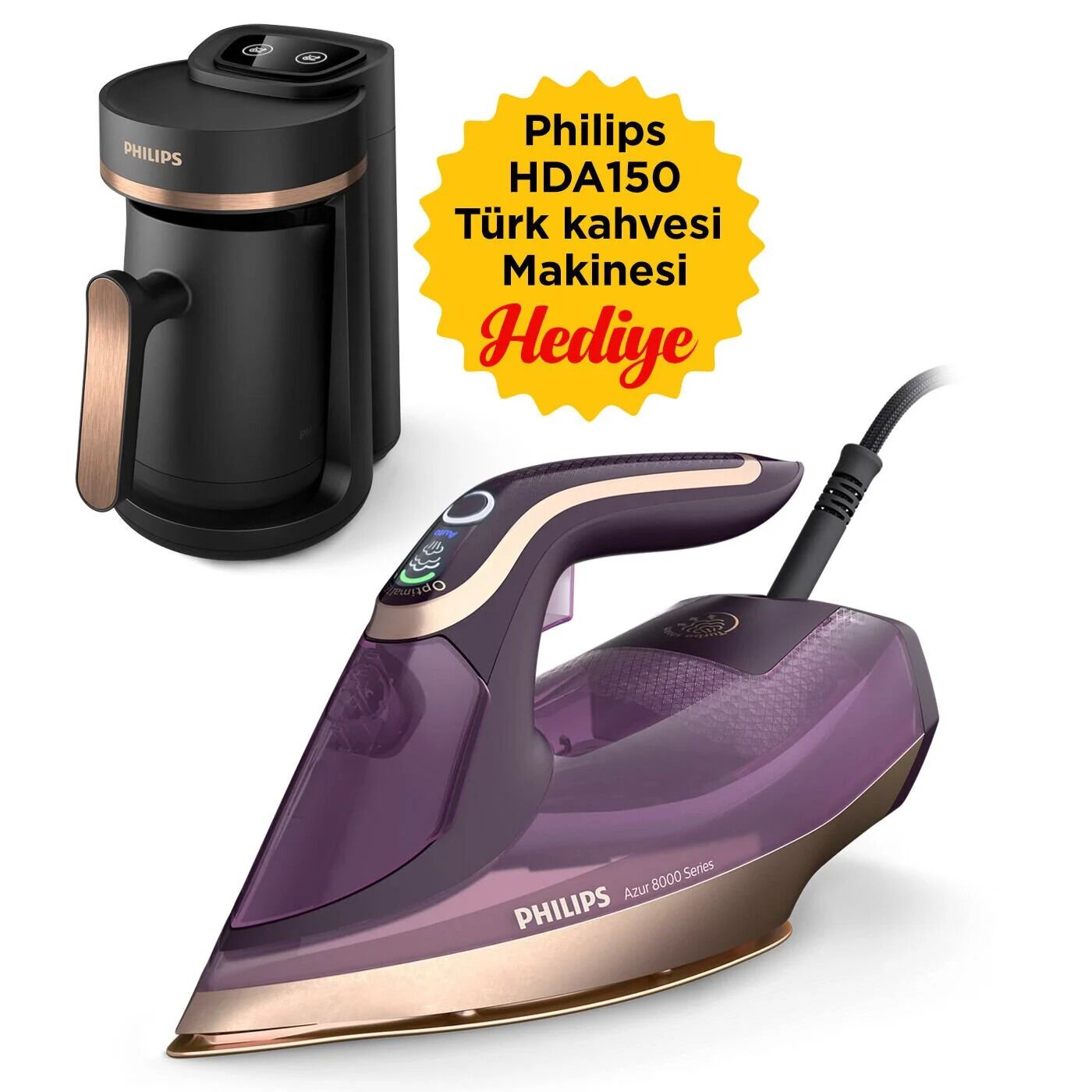 PHILIPS BXA0069/00 (DST8040/30 ÜTÜ&HDA150/61 KAHVE MAK.HEDİYE)