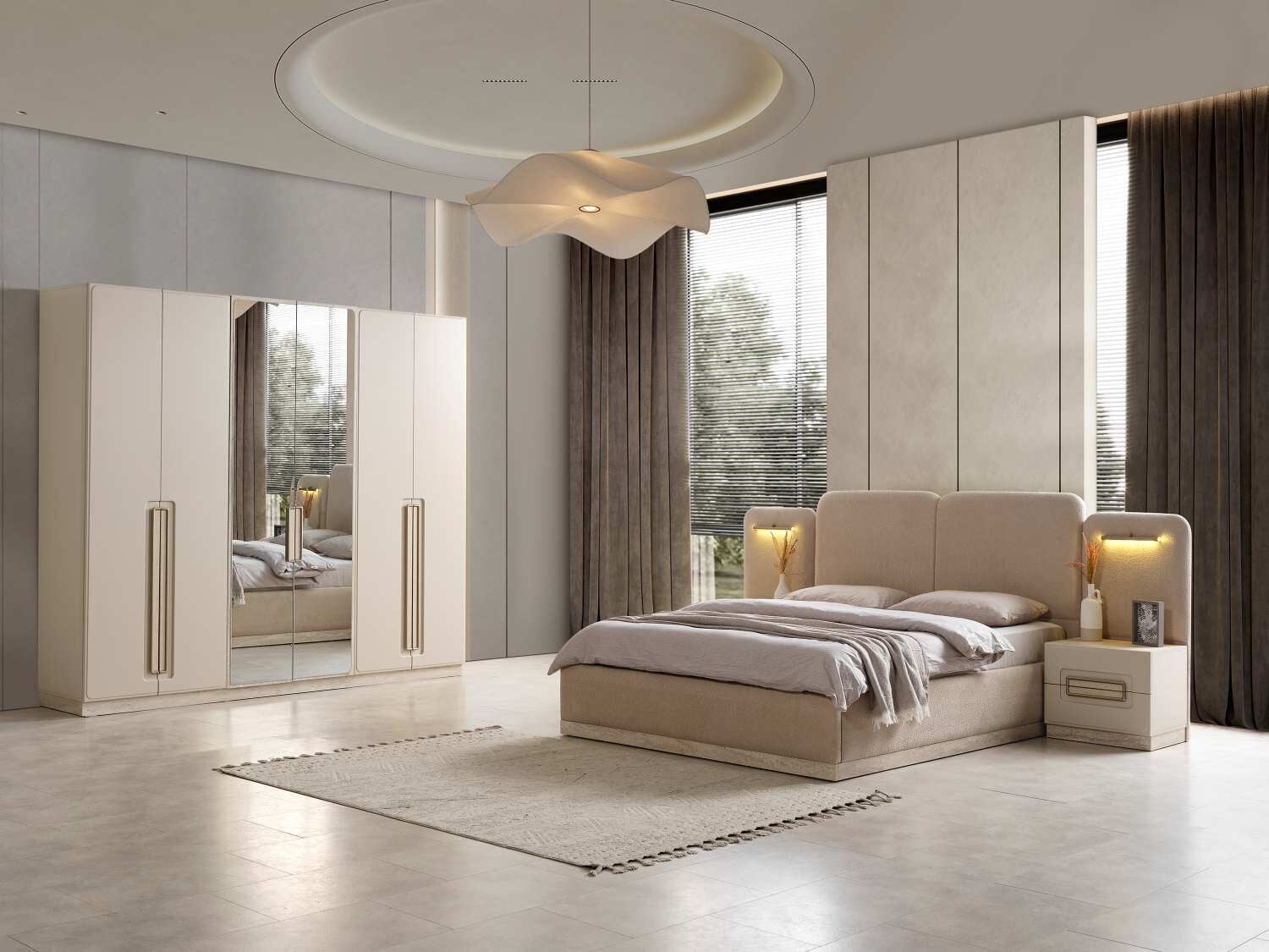 BERNİDO AKKOR VOL1D YATAK ODASI TAKIMI-BAZALI