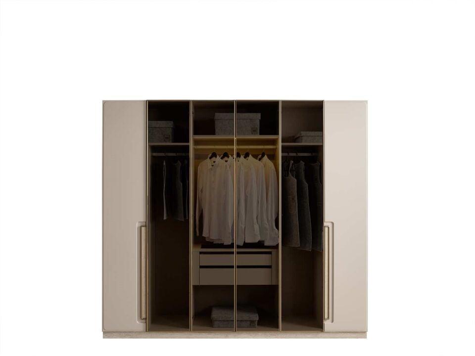 BERNİDO AKKOR D5 240CM 6 KAPILI DOLAP(6 BOYALI KAPAK)
