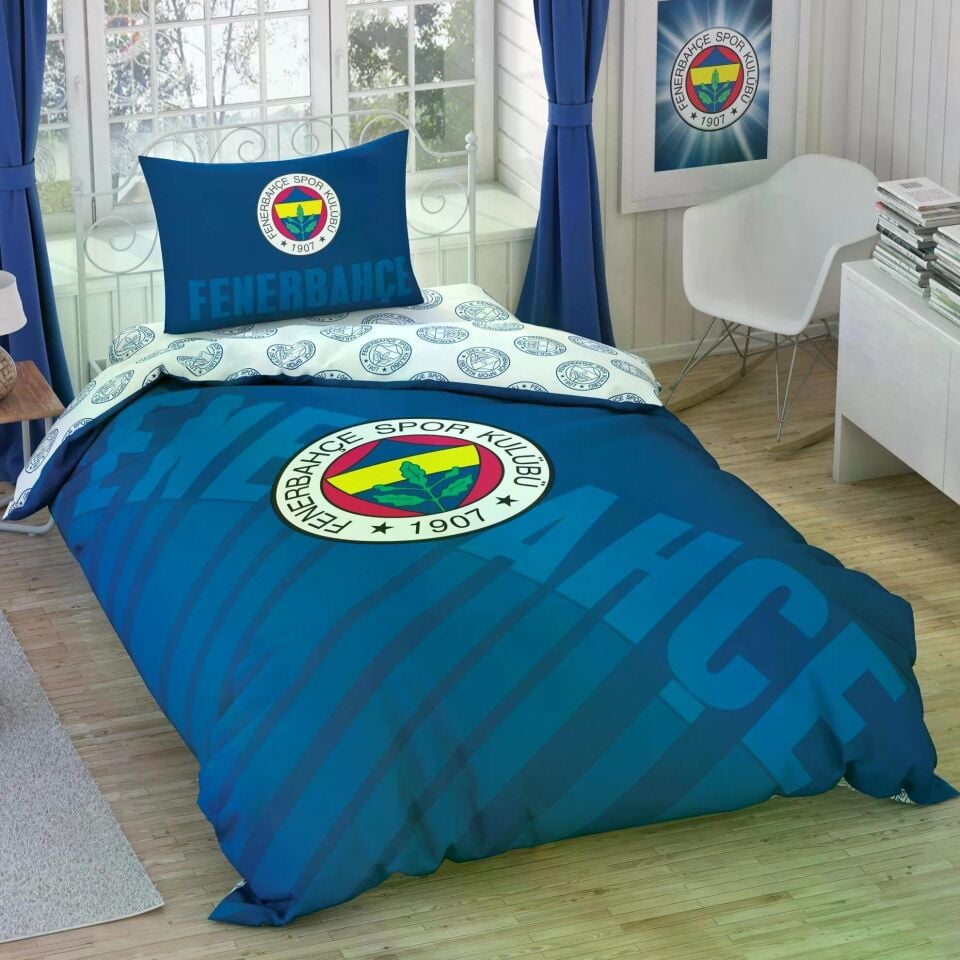 Taç 4808 Lisanslı Nevresim Takımı Fb Lacivert Logo