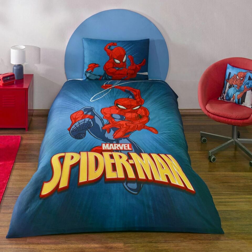 Taç 3607 Lisanslı Nevresim Takımı Spıderm.Classıcal 100